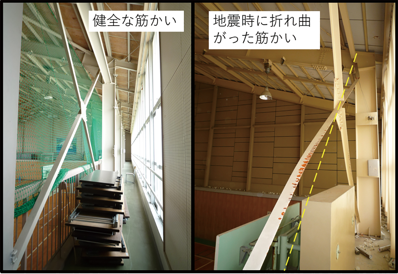 被災後の筋かい
