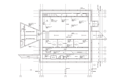岐阜県立国際情報科学芸術アカデミー・マルチメディア工房（1996年）©SANAA