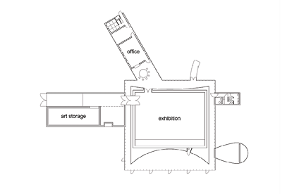 熊野古道なかへち美術館（1997年）©SANAA